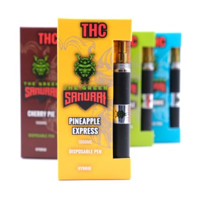 The Green Samurai THC Disposable Vape Pen - Pineapple Express - 1000MG THC - Convenient and High-Quality Cannabis Enjoyment