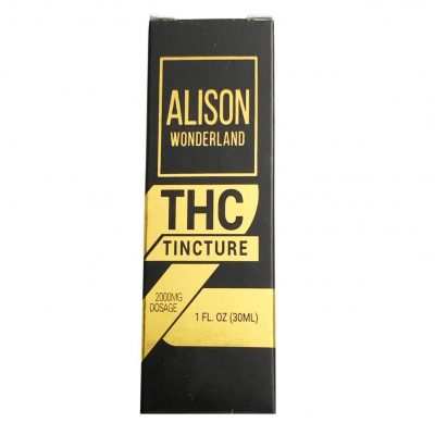Alison Wonderland - 2000mg THC Tincture-alison thc 2000 box 0911-Shop Alison Wonderland Tinctures