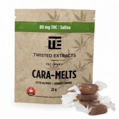 Twisted Extracts – Caramelts - Sativa - 80mg THC-carasat-buy Twisted Extracts edibles