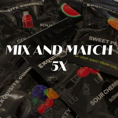 Mix & Match – 5x Exquisite Gummies 100mg-mixmegx5