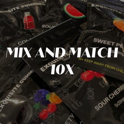 Mix & Match – 10x Exquisite Gummies 100mg-mmeg10
