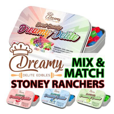 weed edibles hard candy dreamy delite-Mix & Match Price Difference Each Product-Mix & Match 5 Dreamy Delite Stoney Ranchers for 5% OFF