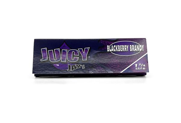 Juicy Jay's- 1¼ Flavoured Hemp Rolling Papers - Blackberry Brandy