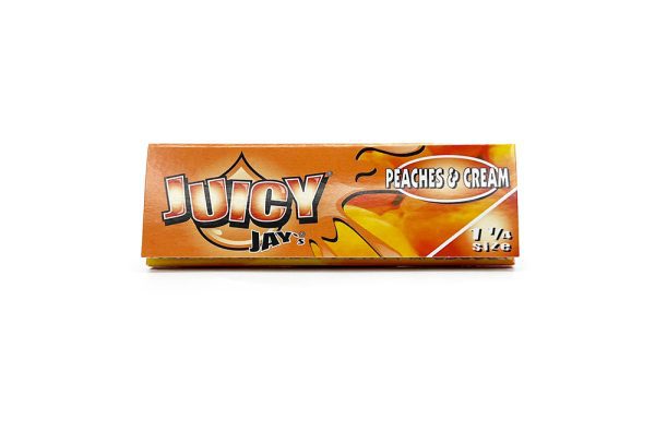 Juicy Jay's- 1¼ Flavoured Hemp Rolling Papers - Peaches & Cream