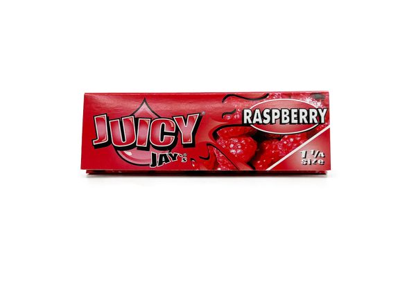 Juicy Jay's- 1¼ Flavoured Hemp Rolling Papers - Raspberry