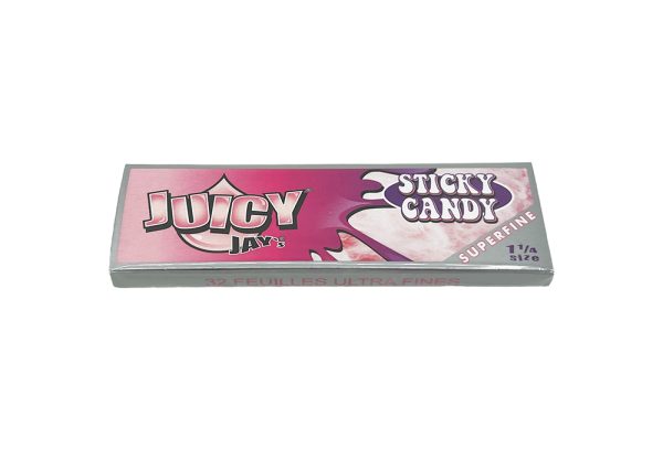 Juicy Jay's- 1¼ Super Fine Flavoured Hemp Rolling Papers - Sticky Candy
