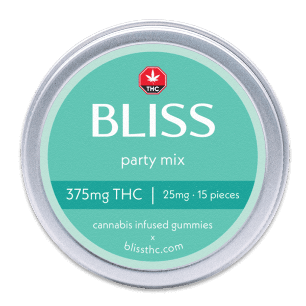 Bliss Party Mix Gummies - 375mg THC