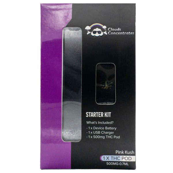 Clouds Concentrates - JUUL THC Starter Kit - Pink Kush
