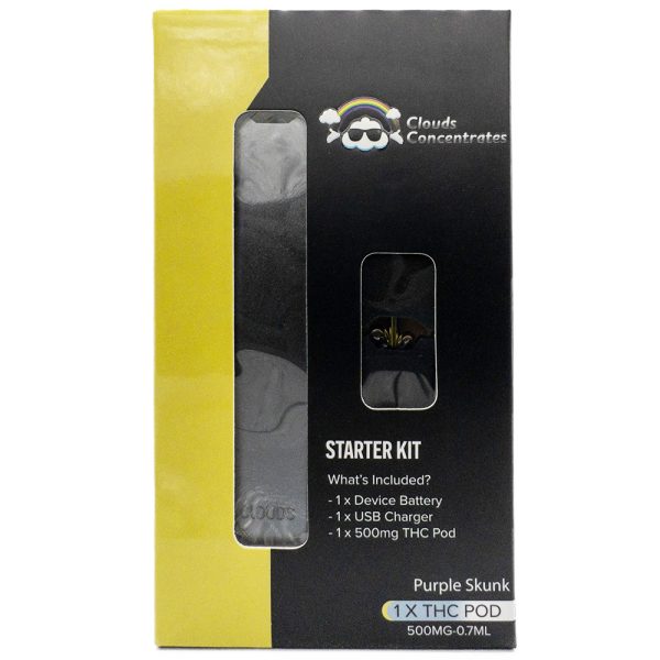 Clouds Concentrates - JUUL THC Starter Kit - Purple Skunk