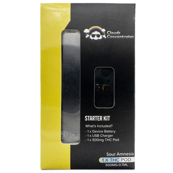 Clouds Concentrates - JUUL THC Starter Kit - Sour Amnesia