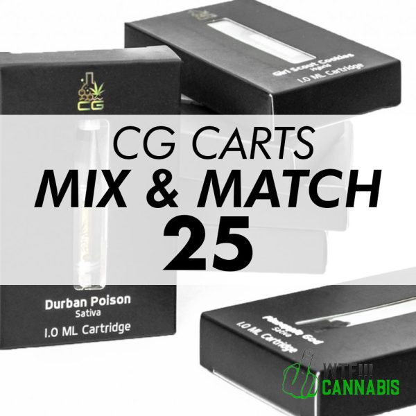 CG Extracts Mix & Match of Premium 1ML Cannabis Oil Cartridges