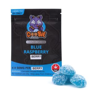 Doobie Snacks mg THC Gummies Blue Raspberry Berry