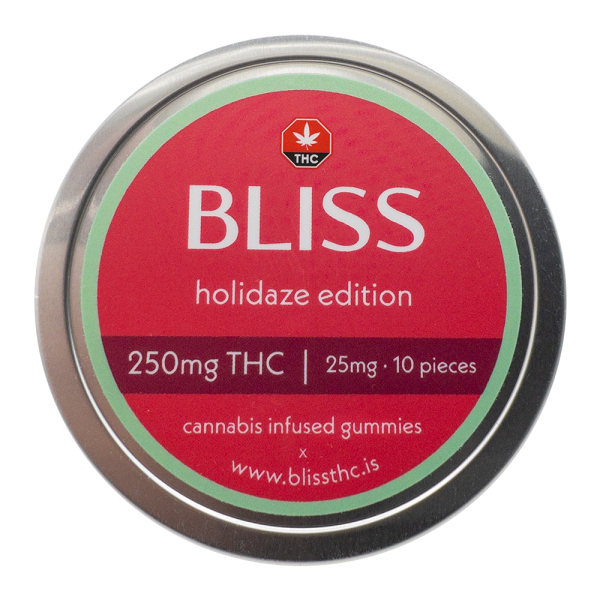 Bliss Holidaze Edition Gummies - 250mg THC