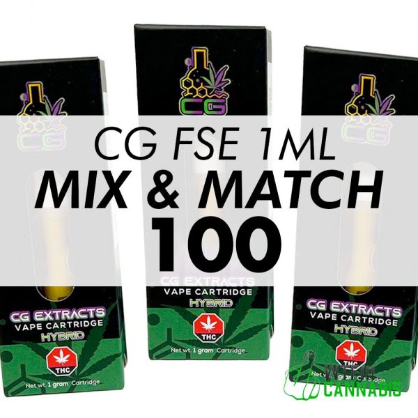 Mix & Match CG Extracts FSE Cartridges 1ML 100-pack Full Spectrum Extract
