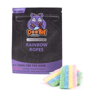 CBD Sour Rainbow MG CBD Ropes By Doobie Snacks e x