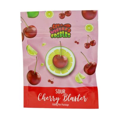 Get Wrecked Edibles - 300mg THC Gummies - Sour Cherry Blaster