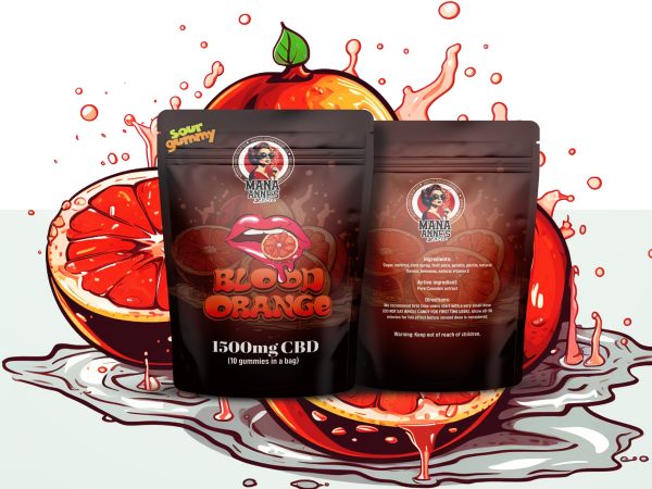 Mana Anne’s Edibles – Blood Orange Gummy – mg CBD