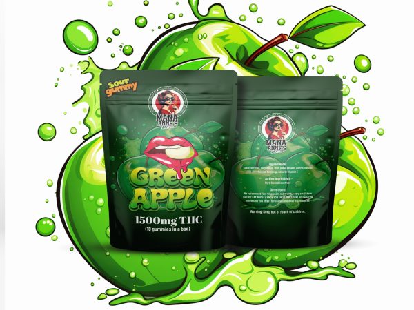 Mana Anne’s Edibles – Green Apple Gummy – mg THC