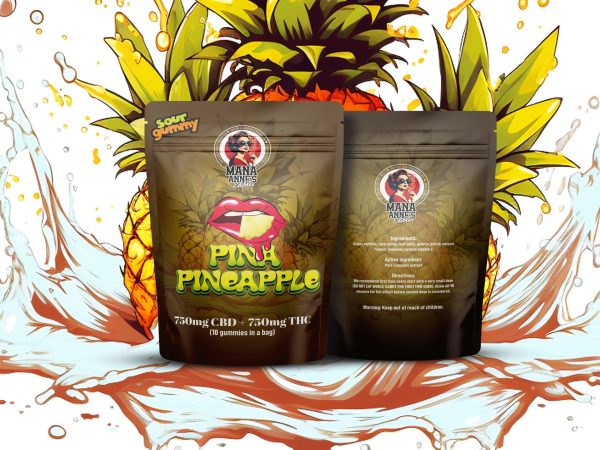 Mana Anne’s Edibles – Pina Pineapple Gummy – mg CBD : mg THC