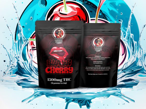 Mana Anne’s Edibles – Black Cherry Gummy – 1500mg THC