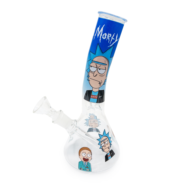 rick hypebeast beaker bong