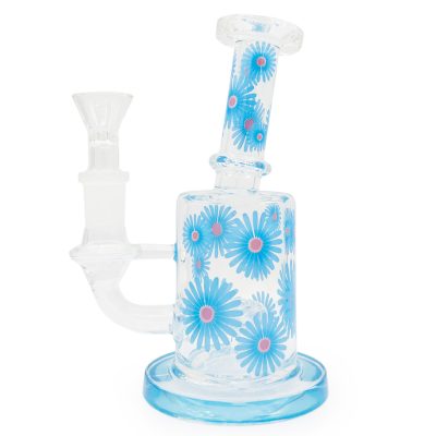 blue flower bong