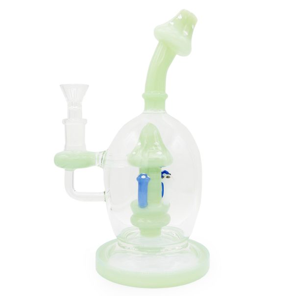 green mushroom tube bong