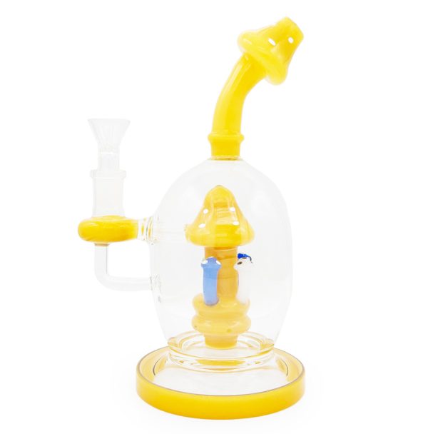 yellow mushroom tube bong