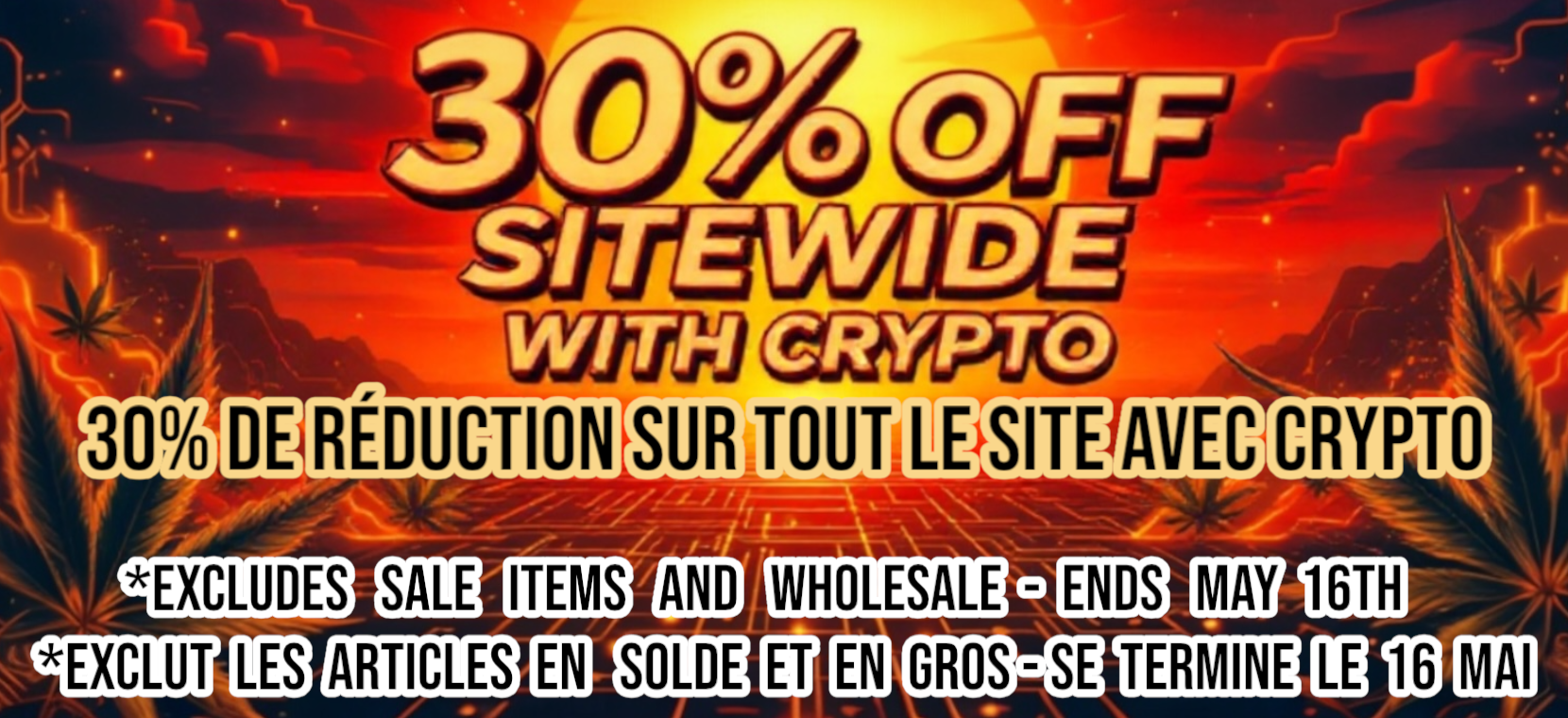 % OFF SITEWIDE WITH CRYPTO