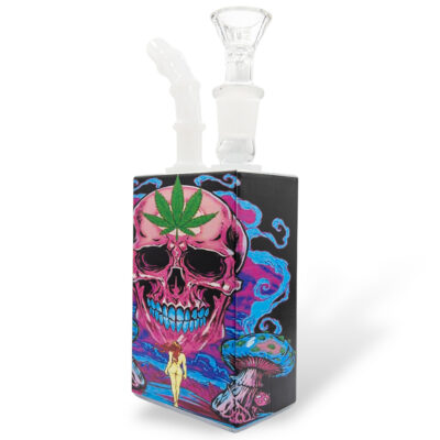 pink skull juice box