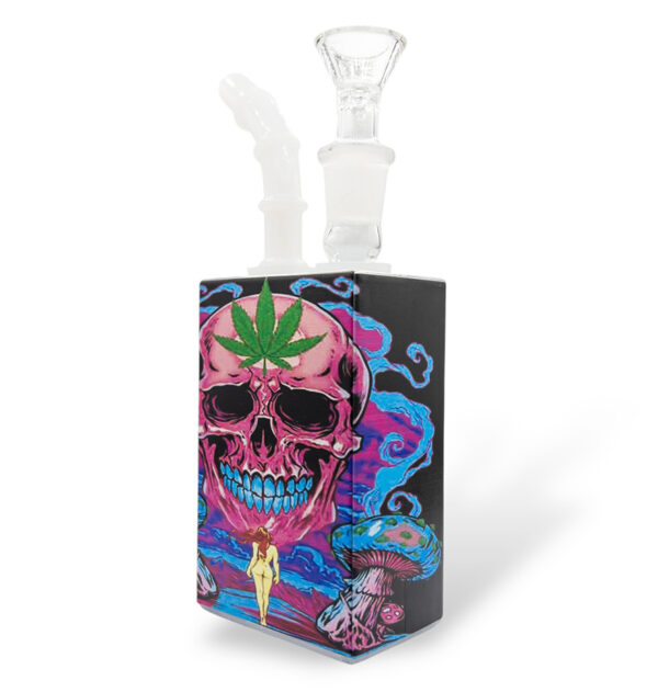 pink skull juice box