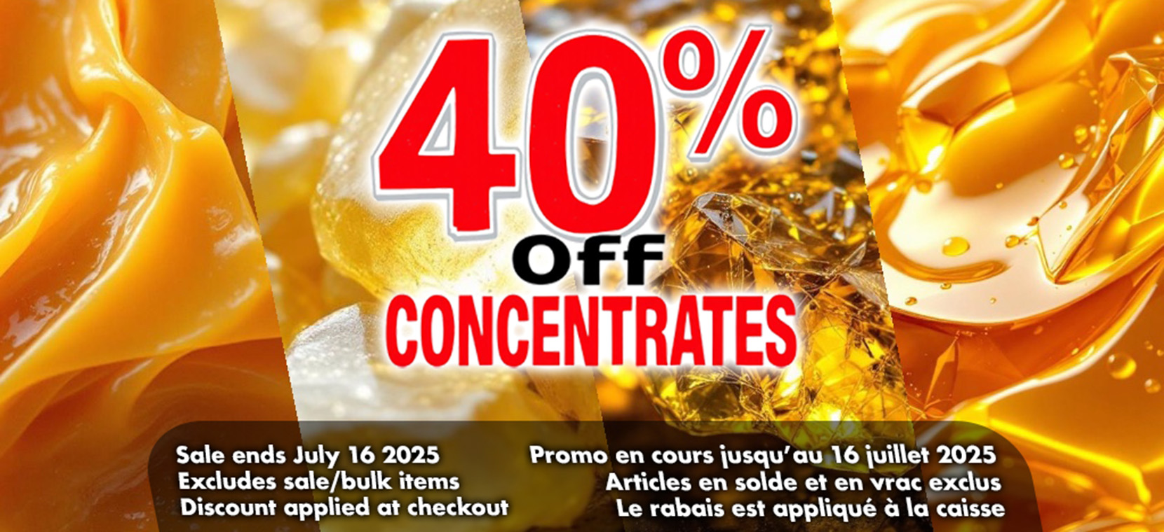 % off concentrates